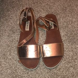 Steve Madden rose gold sandals